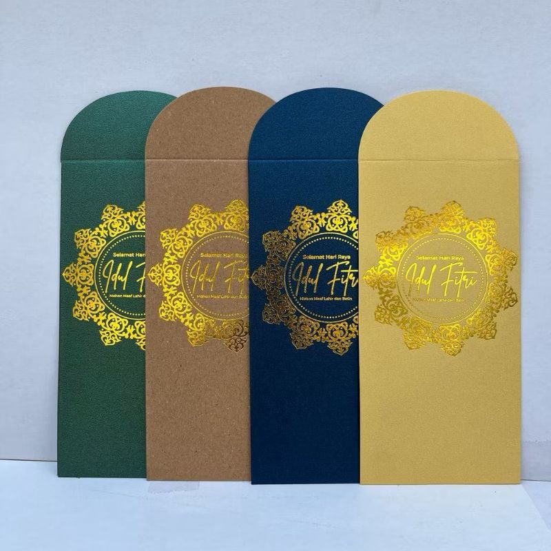 

( 5 pcs ) Amplop Lebaran Selamat Hari Raya Idul FItri Premiun Gold Eid Mubarak Mewah