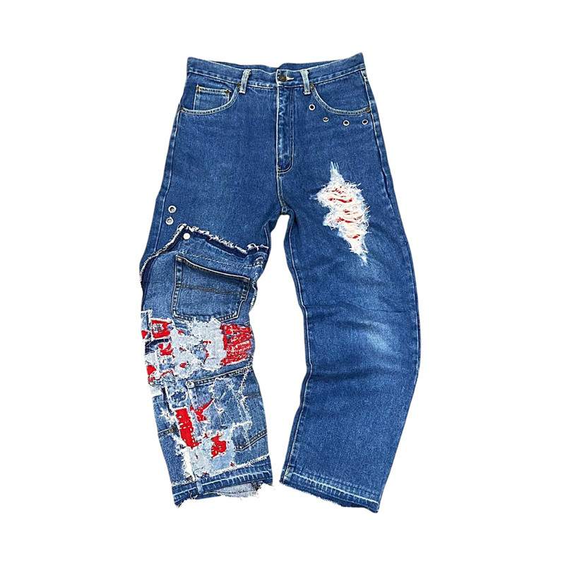 Reworked - 1 of 1 Jeans by @bworks.uniform
