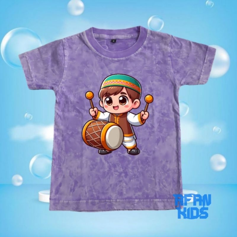 baju anak pukul bedug kaos washed anak