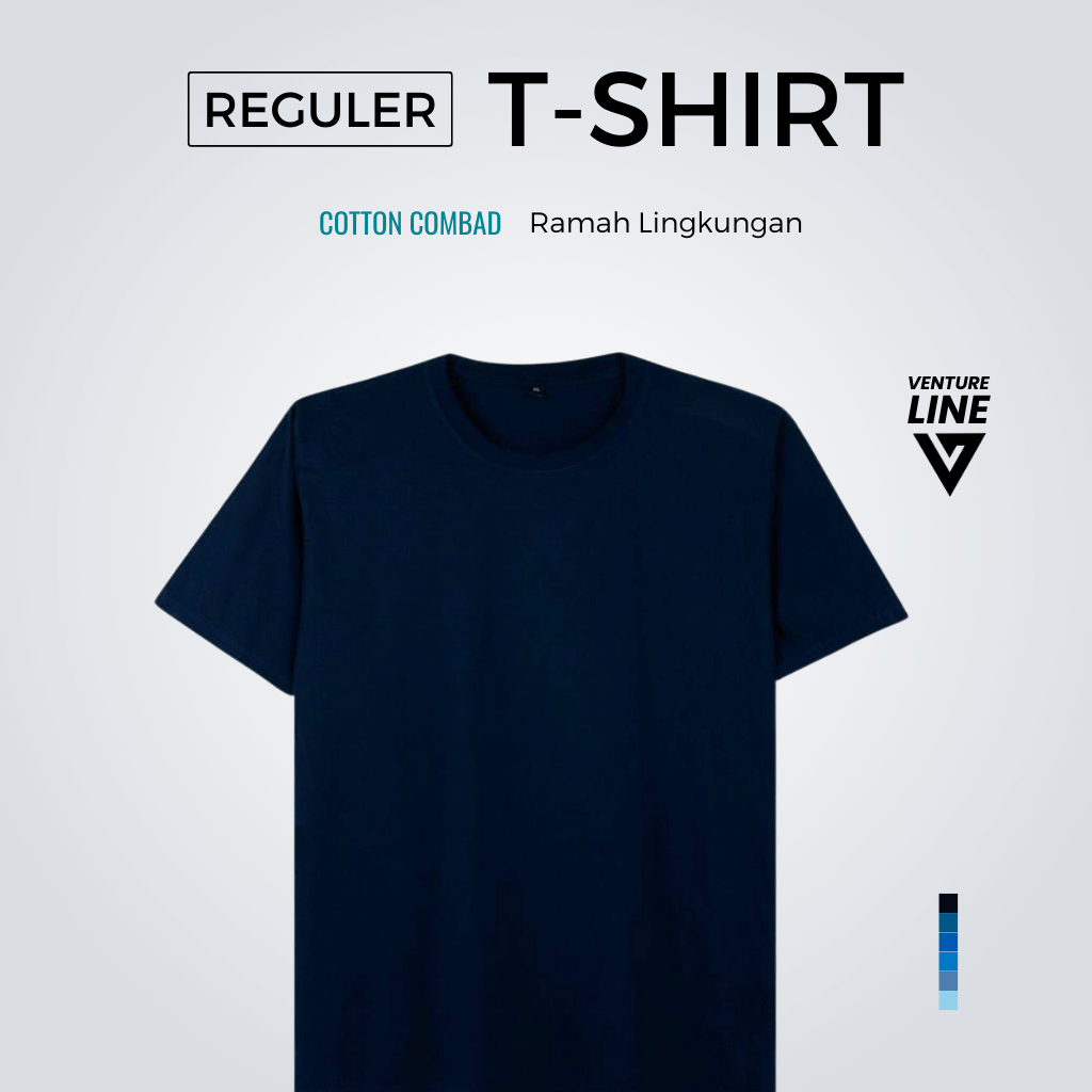 Ventureline Kaos Polos Pria Wanita Lengan Pendek Reguler Fit T-Shirt - Old Navy