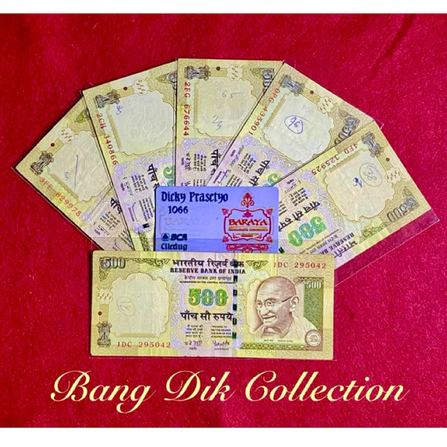 UANG ASING 500 RUPE INDIA