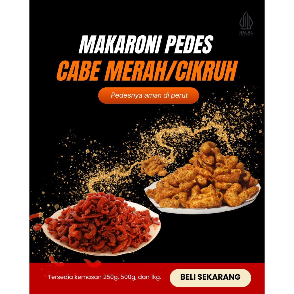 

Makaroni Pedes Cabe Merah/Cikruh 250g - SnackTime