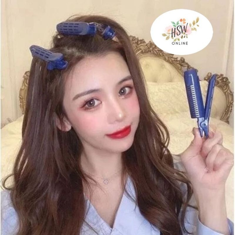 Jepitan Roll Rambut Jepit Korea Hair Klip Gulung Hair Jepitan Rambut Poni Roller Blow Keriting Curly