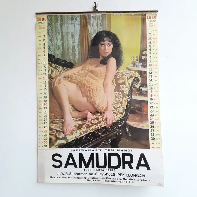 

kalender 1980 jadul vintage antik lawas