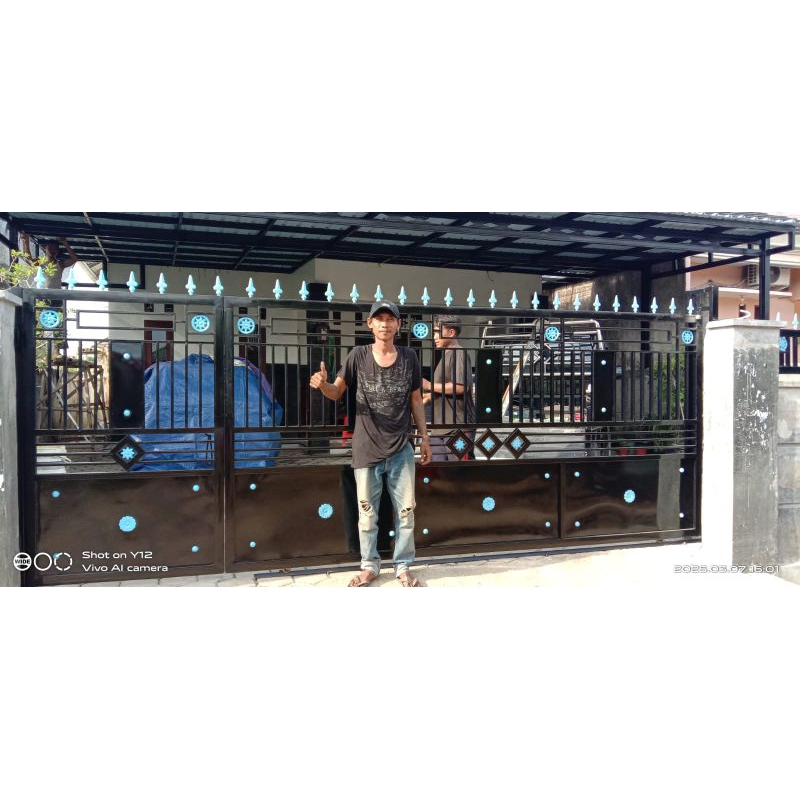 pagar dorong minimalis