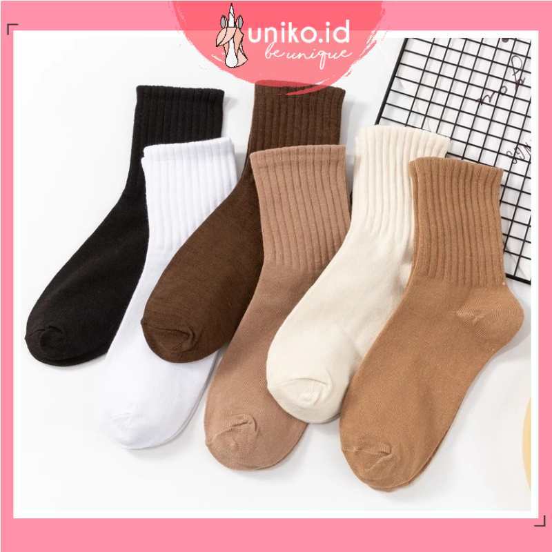 UNIKO.ID KAOS KAKI POLOS - KAOS KAKI KOREAN STYLE - KAOS KAKI PENDEK PRIA - KAOS KAKI ENGKEL