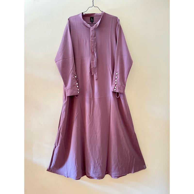 PL Gamis lilac/Gamis Polos/Gamis Jumbo/Baju Muslim