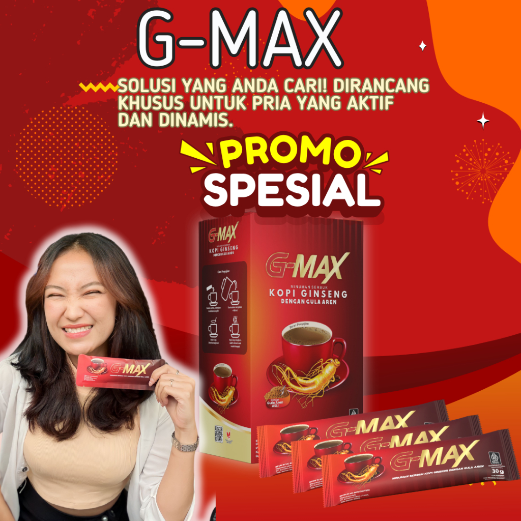 

Privasi Aman Gmax coffee stamina pria G max Kopi Gingseng