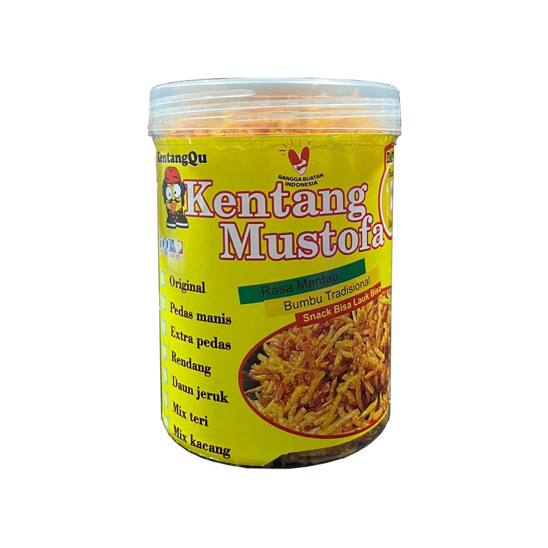 

KentangQu Mustofa Premium (250gr) kriuk , gurih dan penuh cita rasa alami ini