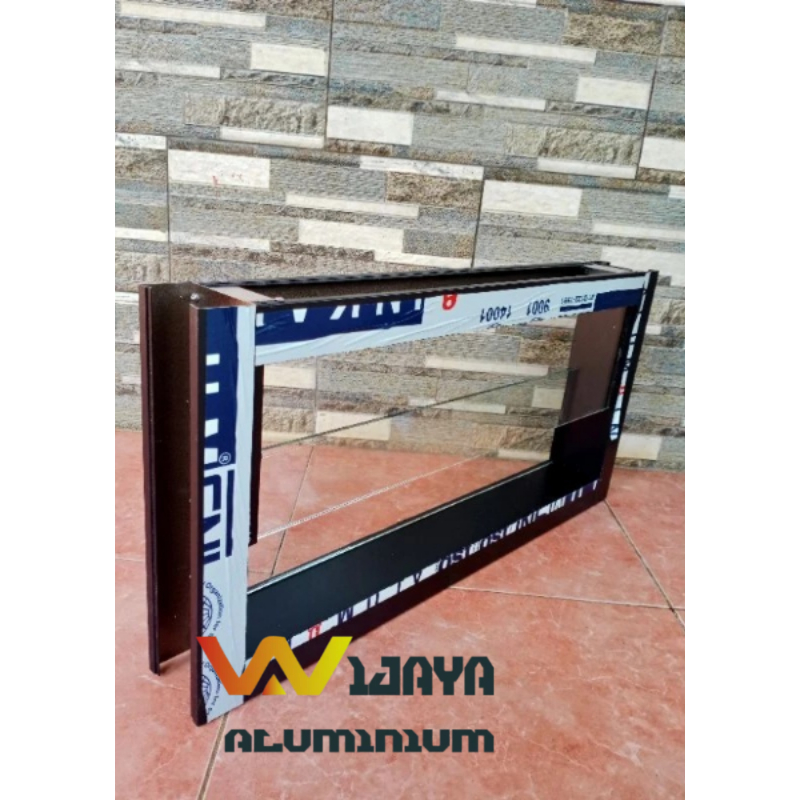 Boven jendela aluminium kaca zig zag BISA CUSTOM UKURAN