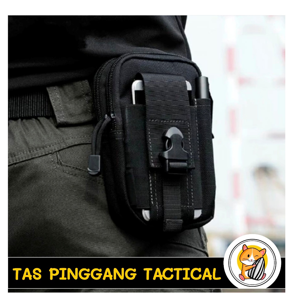 Tas Pinggang Tactical Army Dompet Smartphone Sarung HP Outdoor Pouch Tempat Android Iphone JNB