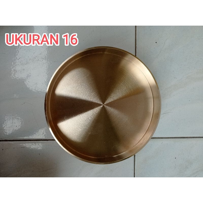 loyang leker putar/wajan leker putar/cetakan kue leker ukuran 16 bahan kuningan