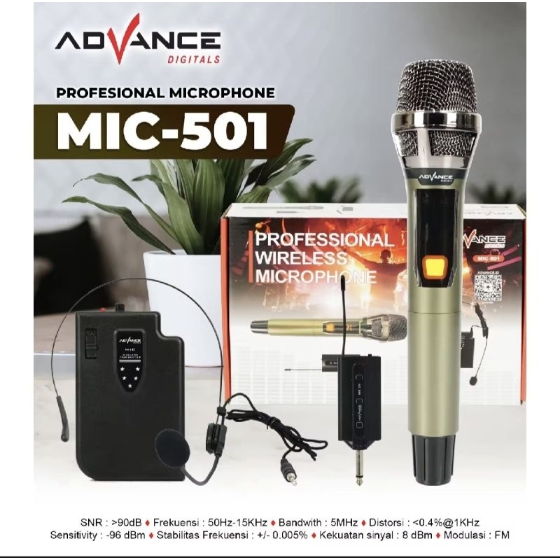 microphone ADVANCE WIRELESS mic501