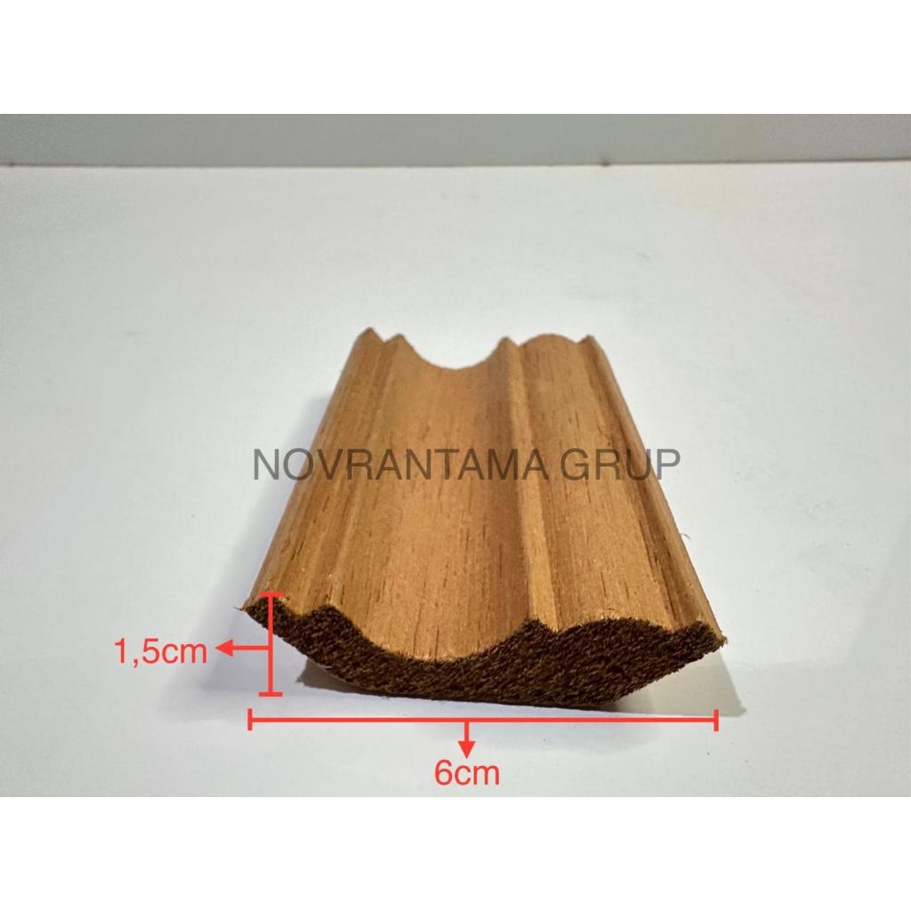 Lis Profil Kayu Meranti Kode AR / Lis Kayu Moulding / List profil kayu Meranti oven