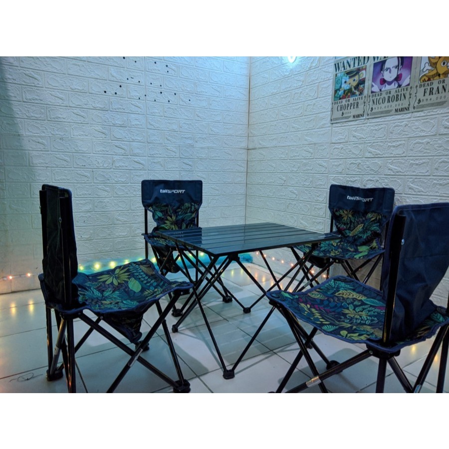 [COD]Meja kursi set camping portable - meja lipat camping