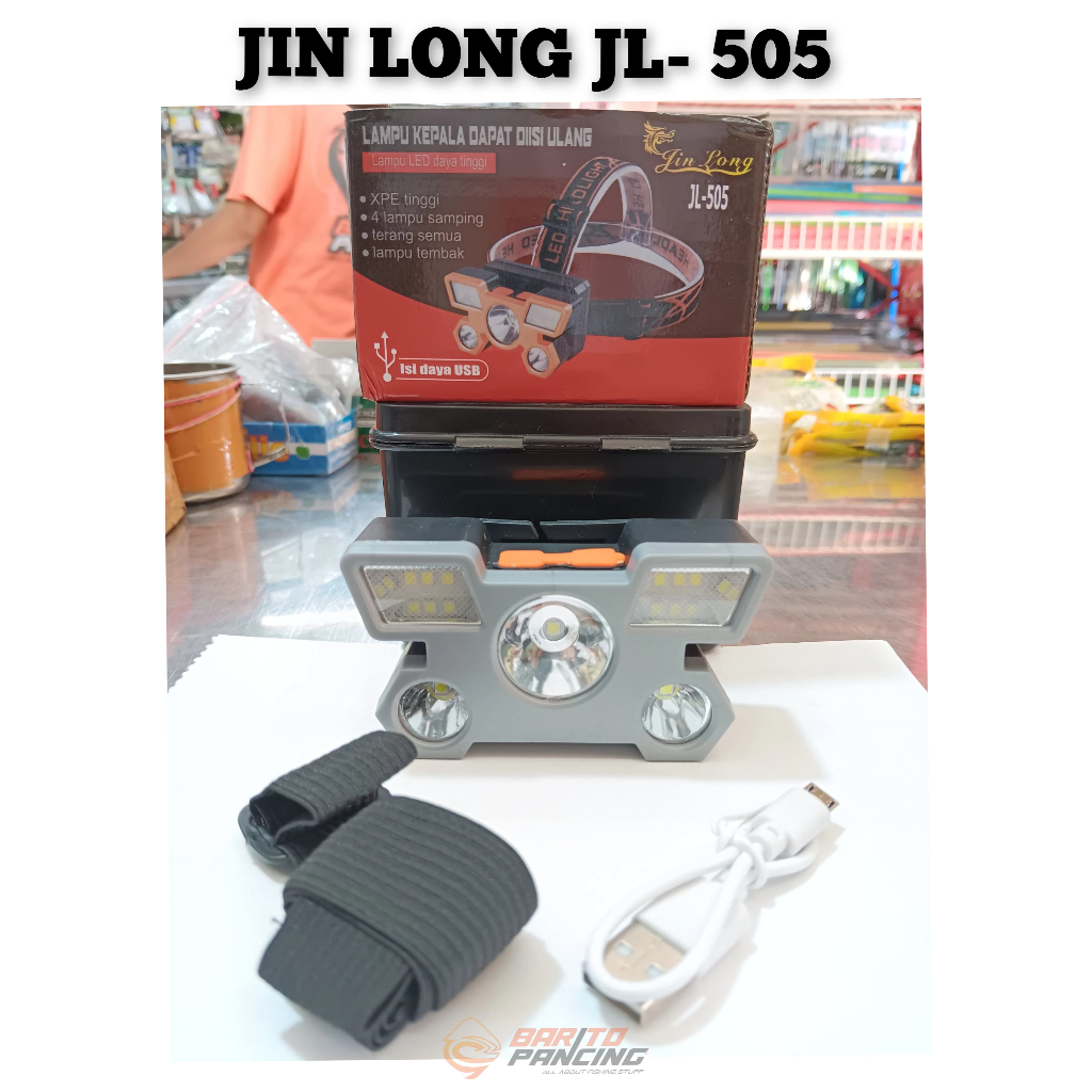Senter Kepala Jin-Long JL-505 senter camping atau mancing
