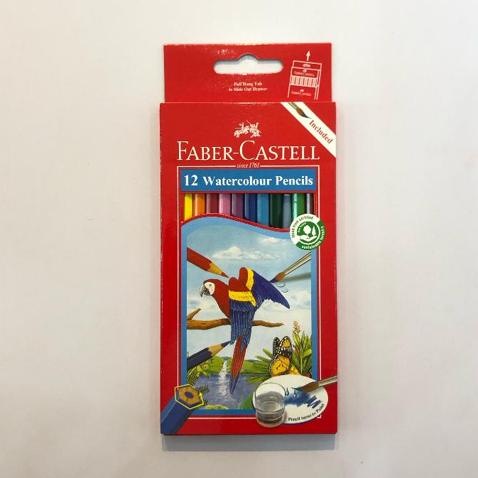 

PENSIL WARNA WATER COLOUR FABER CASTELL isi 12 WARNA