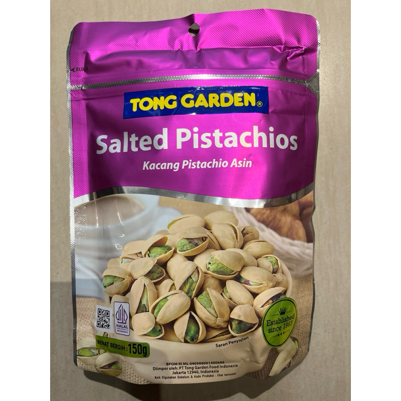 

TONG GARDEN SALTED PISTACHIOS 140GR