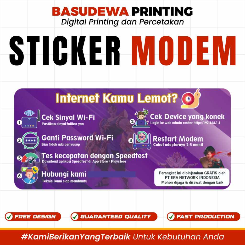

STICKER MODEM WIFI | FREE CUTTING