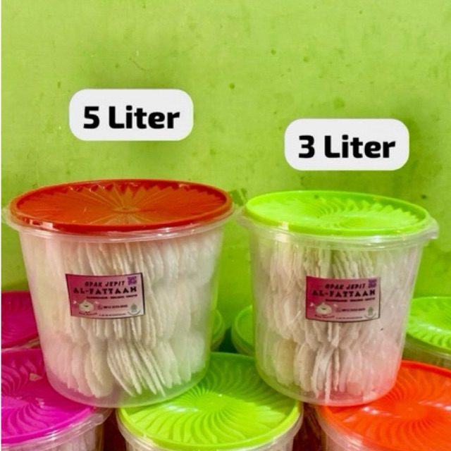 

Opak Jepit Gapit Al Fattaah khas Gresik Toples 3 Liter dan 5 Liter