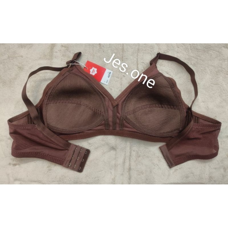 SOREX 9833 Bra BH Renda Brokat Klasik Tanpa Kawat Tanpa Busa Cup C kait 3 sz 36 - 42