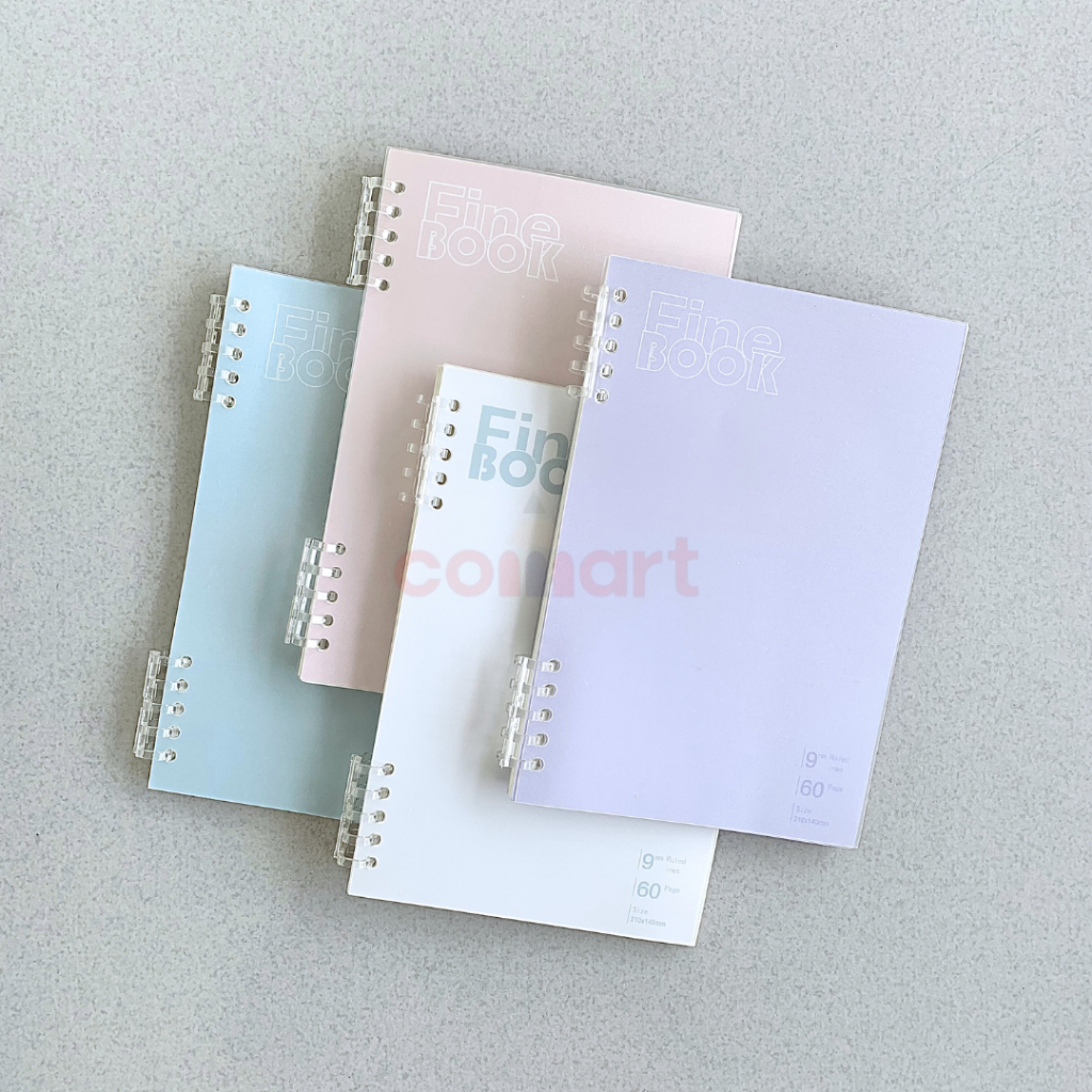 

Binder Notebook Jurnal Plus Loose Leaf Bisa Di Isi Ulang A5 Fine Book Pastel Color - Binder File Fancy Ring Plastik - Buku Catatan A5 Minimalis