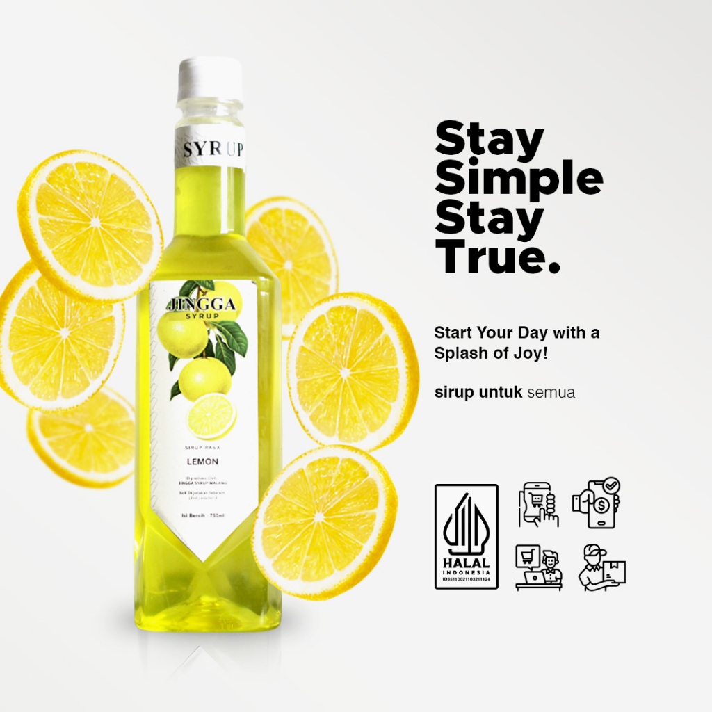 

Jingga Lemonade Syrup 750 ml - Sirup Lemon Untuk Coffee Mocktail