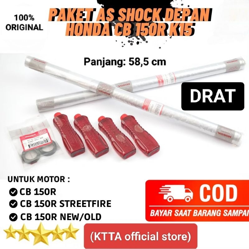 100% ORIGINAL As Shock Depan Honda kode K15 untuk CB 150R Old/new, CB 150R street fire, CB 150R tahu