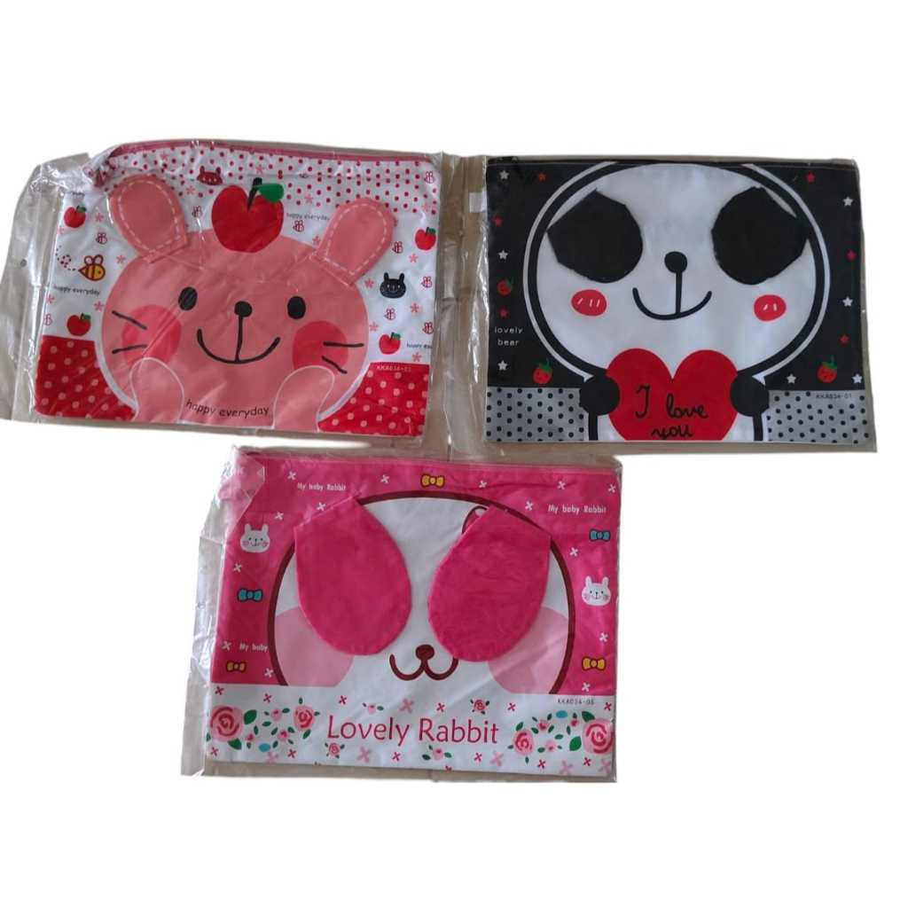 

ZIPPER BAG KAIN A4 EARS (QZ3-VY19-DB) HARGA PER PCS DI KIRIM RANDOM