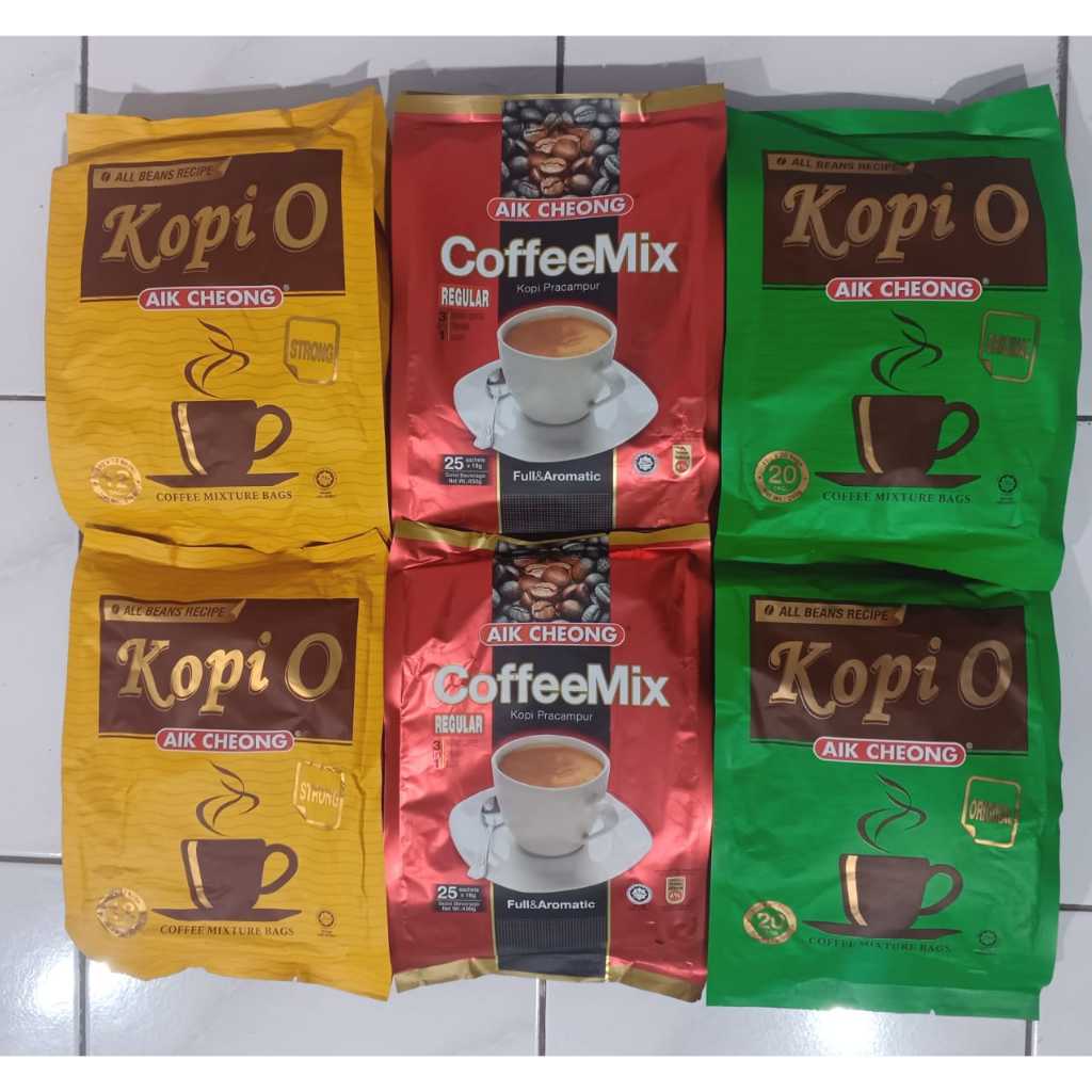 

Aik cheong Coffemix Kopi O Original Strong Creamer&sugar Added Coffe Mixture Bags Coffemix Regular Full Aromatic Malaysia