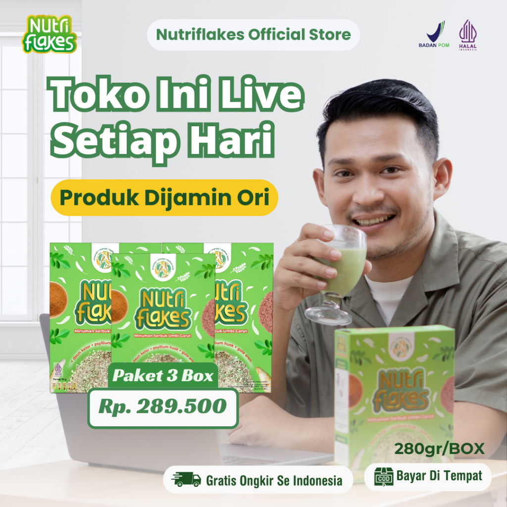 

- Sereal Umbi Garut Ampuh Mengatasi Asam Lambung, Maag dan Gerd 3 Box