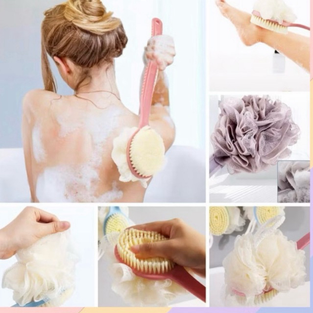 Sikat Punggung GAGANG Sponge Mandi 2 Sisi Spons Busa Sabun Mandi