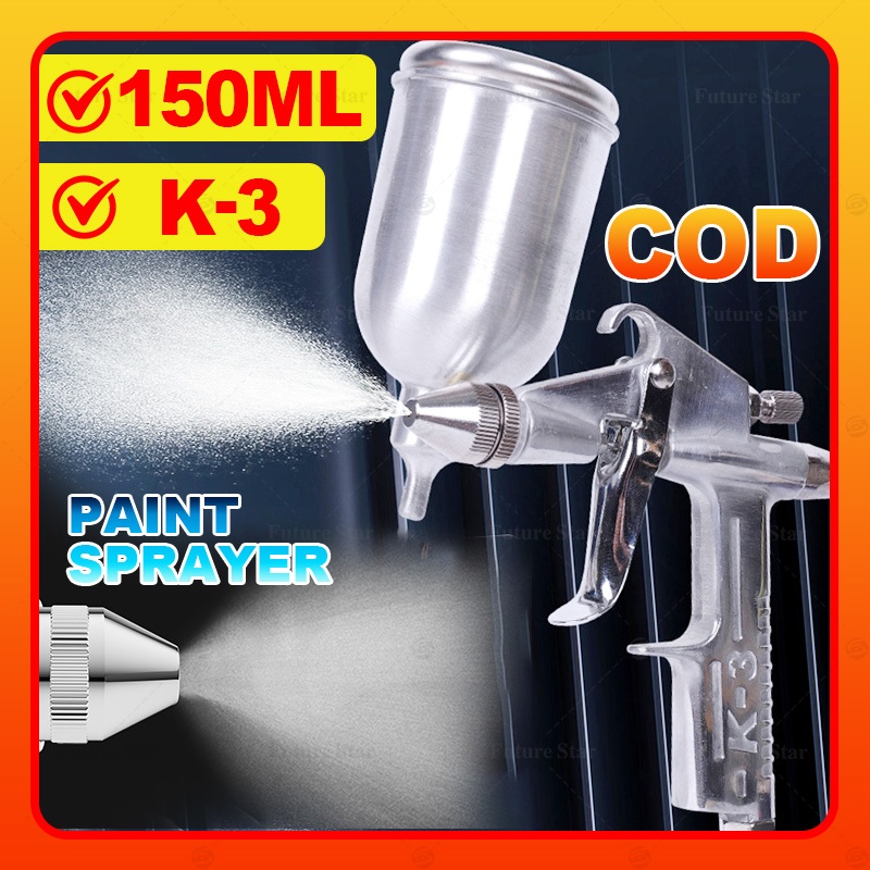 Pistol Semprot Mobil K3 150ML 0.5Mm Nosel Dinding Semprotan Sikat Udara Spray Gun Alat Semprot Porta