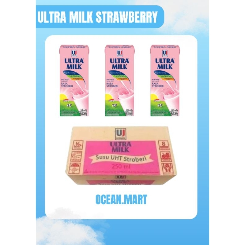 

Ultra Milk STARWBERRY 200ml isi 24pcs
