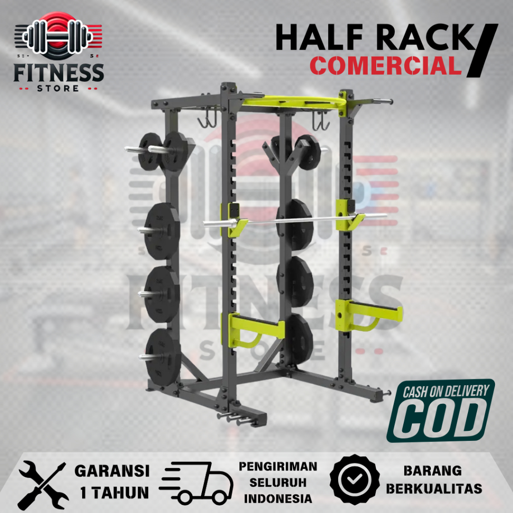 Alat Fitness Komersil Half Rack - Alat Fitness Rumahan Rekomendasi