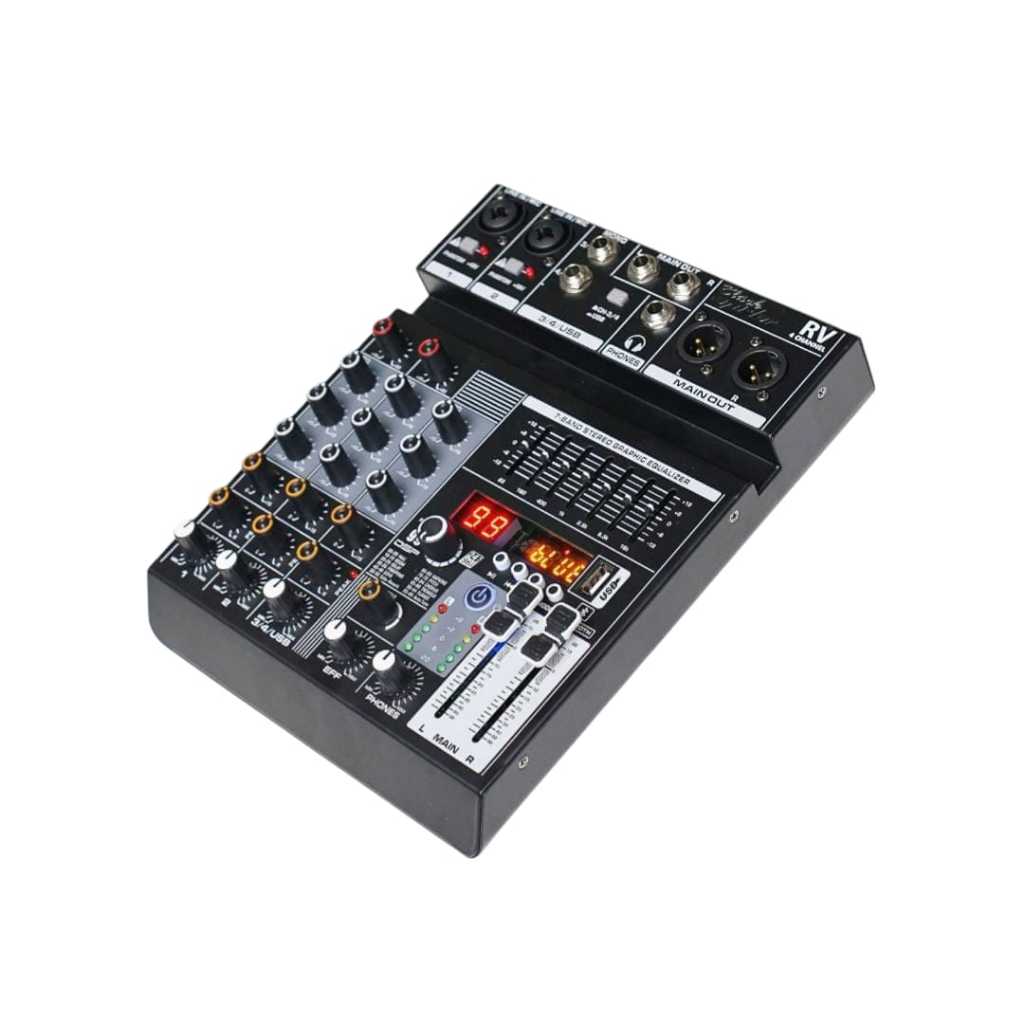 Mixer 4 Channel Effect 99 DSP + USB Bluetooth Ori