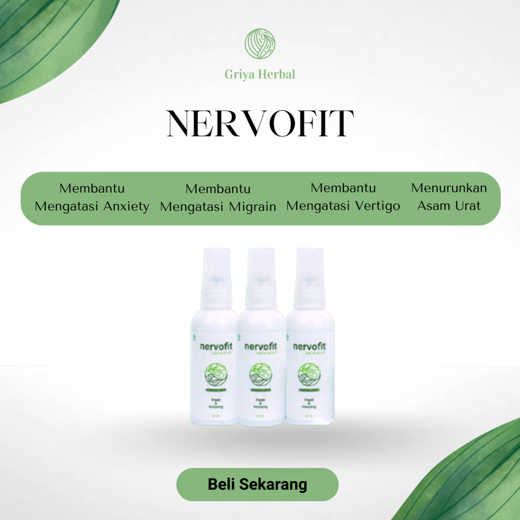 Nervofit Mengatasi Nyeri Kebas Mati Rasa Syaraf Kejepit Pegal Pegal Natural Oil