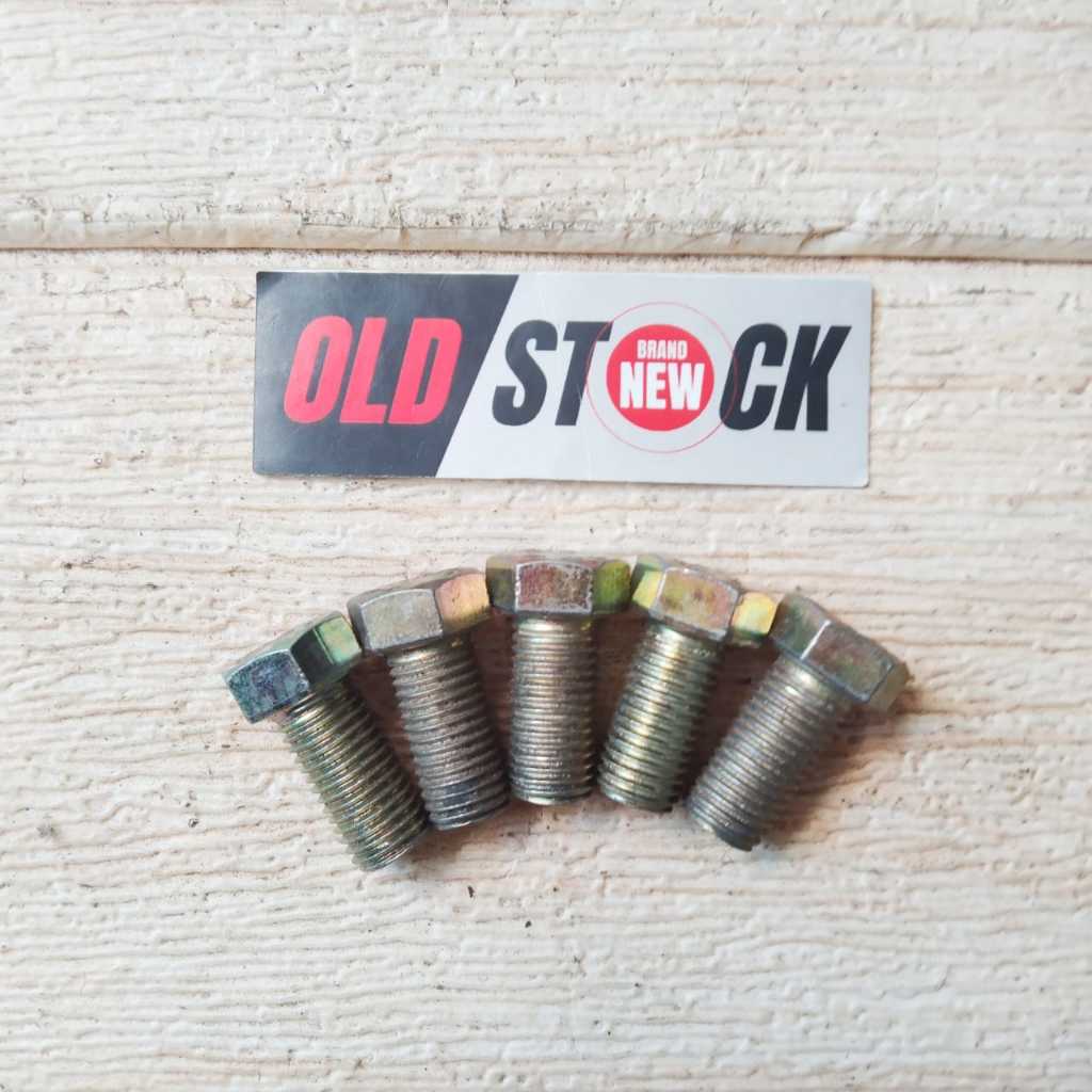 BOLT BAUT KUNING KUNCI 14 TMS 4.6 10X20 UNS 4.6 10X25 -NEW OLD STOCK-