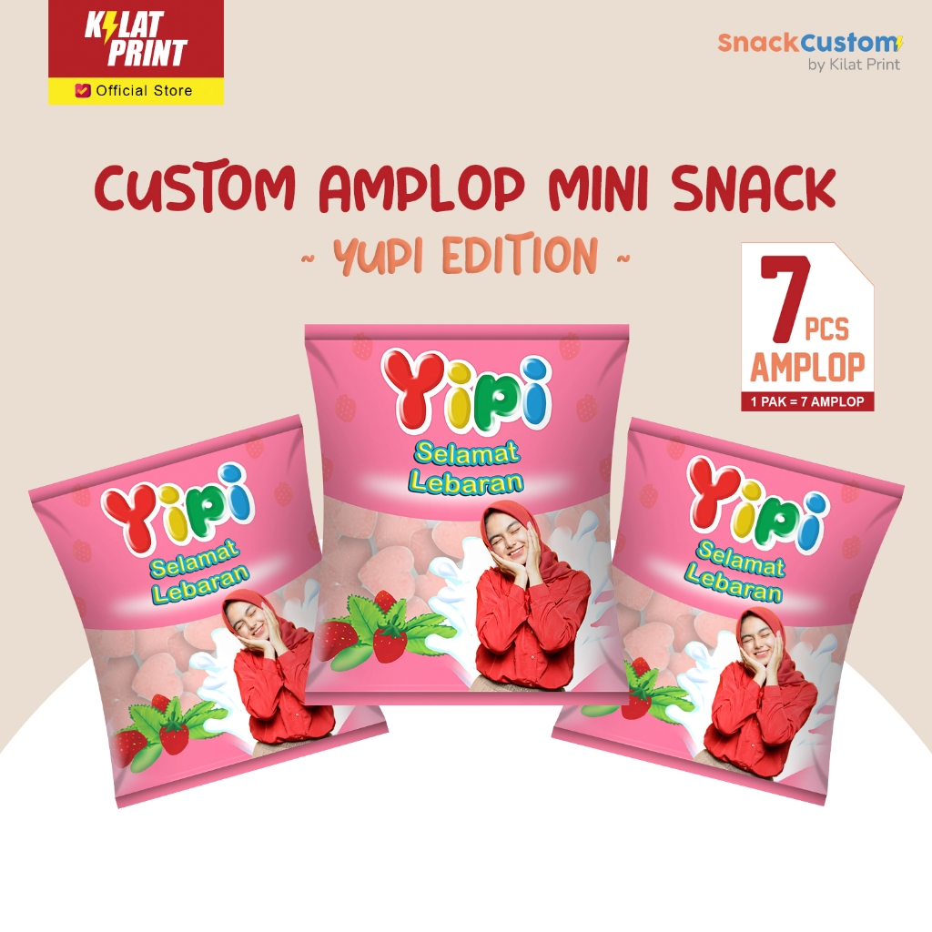 

Custom Amplop Snack Mini Lebaran Angpao THR Ala Yupi