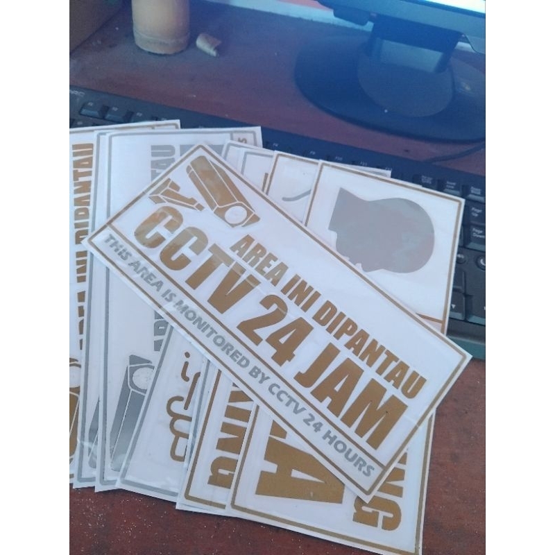 

CCTV, No Smoking, Area Smoking | Cutting Sticker