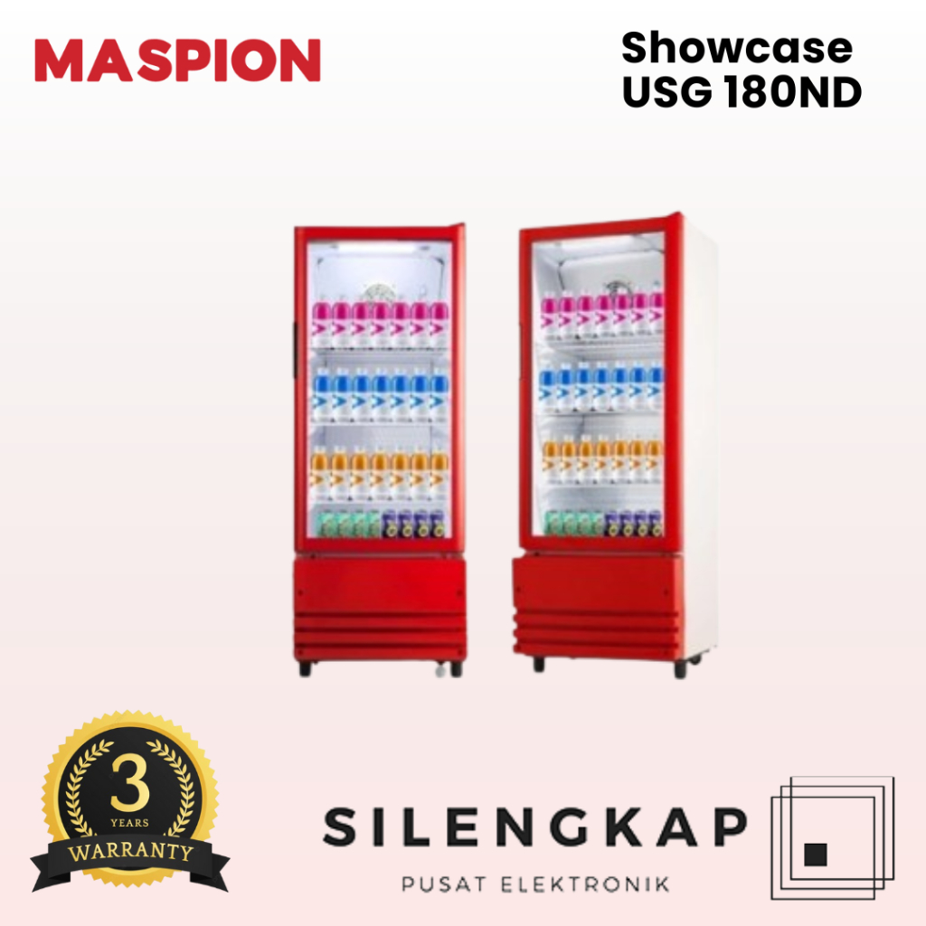 SHOWCASE UCHIDA / MASPION USG-180ND SHOWCASE 3 RAK (NEW) GARANSI RESMI
