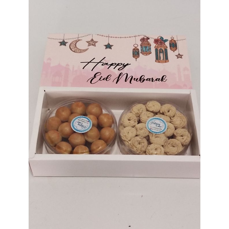 

Paket Hampers Kue Kering Lebaran/Idul Fitri isi 2 toples bulat