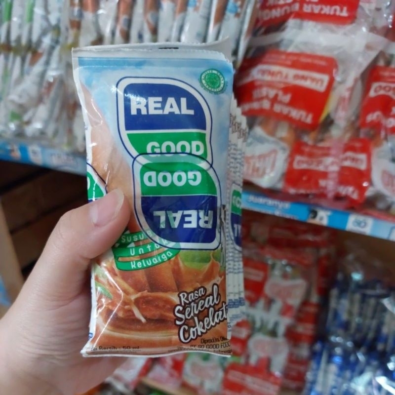 

Real Good Rasa Coklat 50 ml 1 pack isi 10 pcs