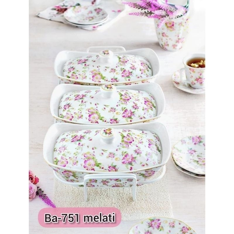 Vicenza Prasmanan Food Warmer 3 set