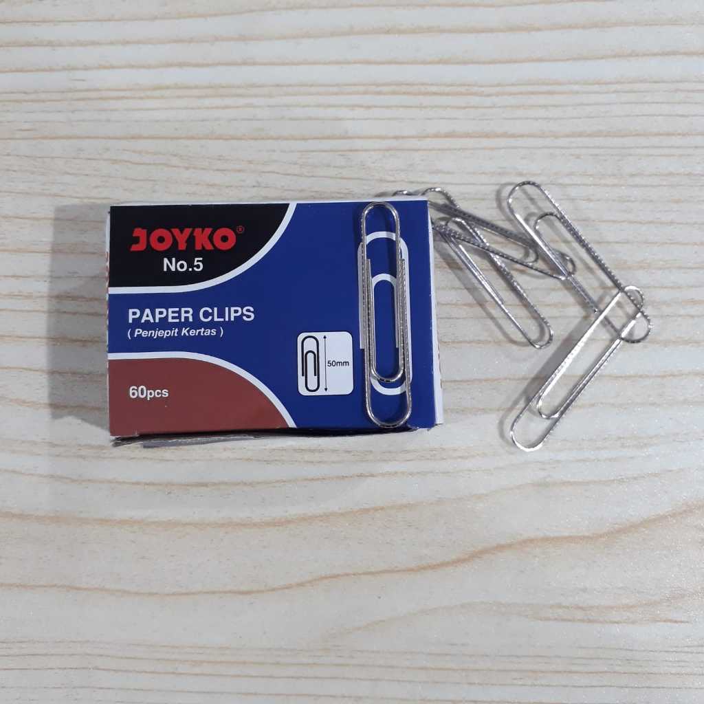 

paper clips joyko no. 5, penjepit kertas no. 5