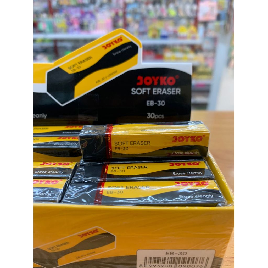 

Penghapus Joyko EB-30 Hitam Satuan / Eraser Joyko Besar / Joyko Soft Eraser Black