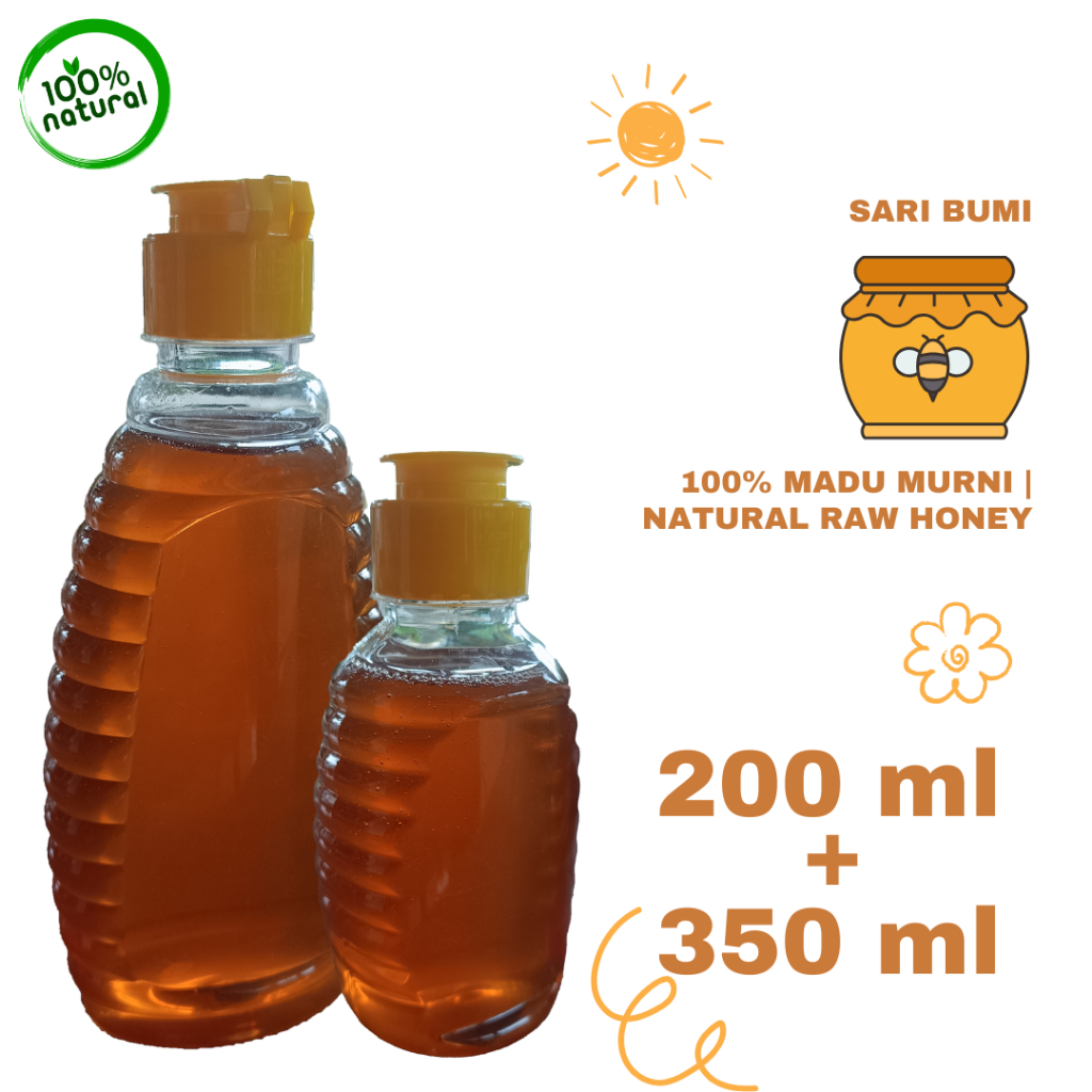 

Madu Murni | Raw Honey – 100% Asli, Organik & Higienis (200 ml + 350 ml)