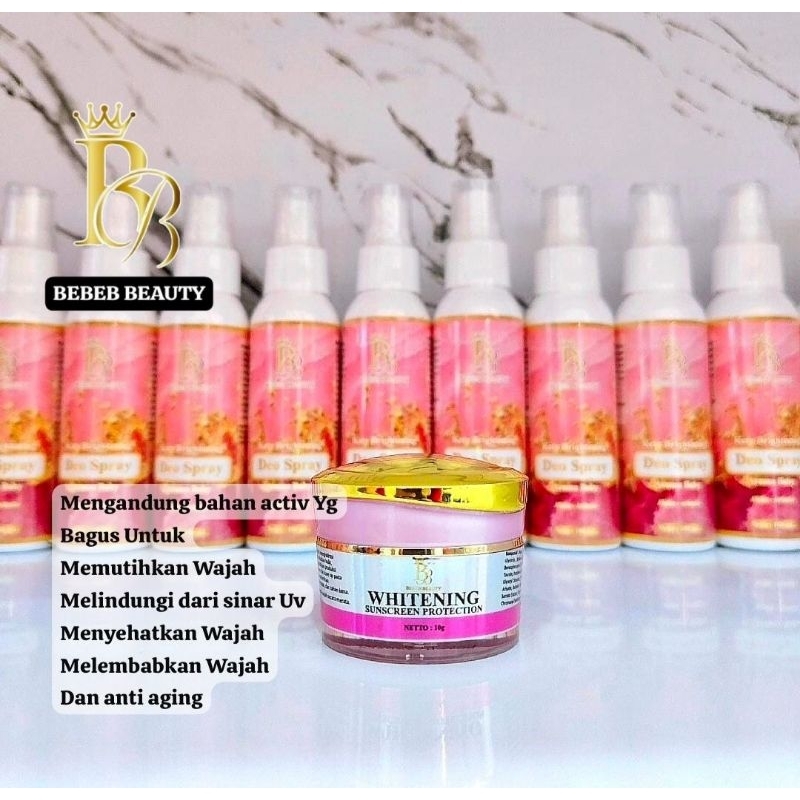 BEBEB BEAUTY WHITENING SUNSCREEN PROTECTION  (SUNSCREEN WAJAH)
