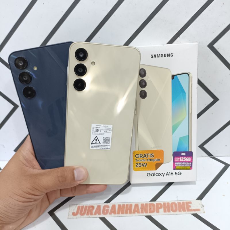 SAMSUNG A16 5G 8/256GB HP SECOND BEKAS FULLSET
