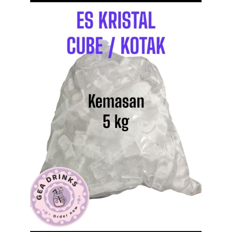 

Es Batu Kristal Cube Kotak 5000 gr / 5 kg